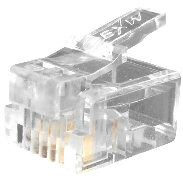 ปลั๊กโมดูลาร์ Rj11 6P4C | ผู้ผลิตตัวเชื่อมต่อ Rj45 และสายแพทช์อีเทอร์เน็ต |  Exw