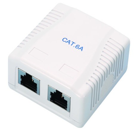 Felületre szerelhető doboz Cat.6A 2 port - Felületre szerelhető doboz Cat.6A 2 port