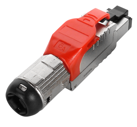 Fornecedor de conector RJ45 de terminação de campo azul STP Cat 6A | EXW