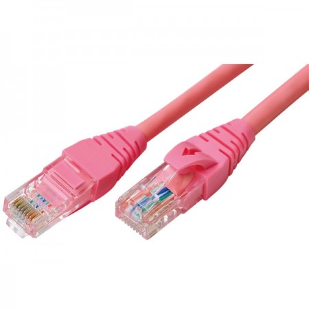 Cat.5E patch vezetékek - 5E kategóriás rózsaszín patch kábel