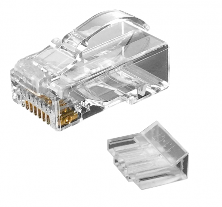 Cat.6 UTP Staggered Modular Plug With Snagless Latch (6 Up 2 Down) - Cat6 UTP RJ45 CONNECTOR PLUG