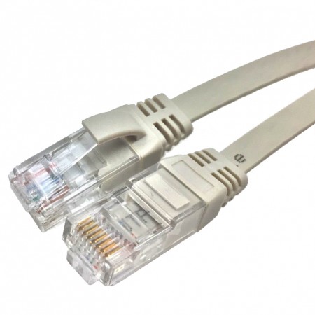 Cat.6 UTP 30 AWG lapos patch kábel - CAT6 30AWG RJ45 lapos patch kábel
