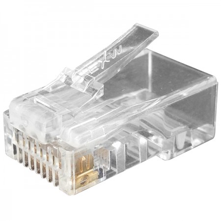 Cat.6 UTP Staggered Modular Plug (4 Up 4 Down) - Cat6 UTP RJ45 CONNECTOR PLUG, ONE PC DESIGN