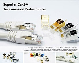 Cat6A STP moduláris csatlakozó