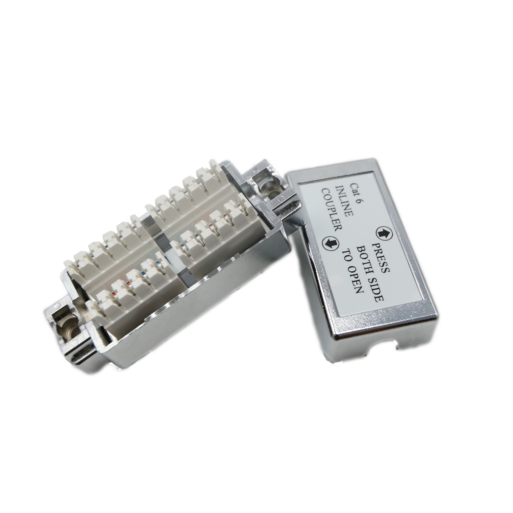 Inline Punch Down Coupler Cat6 Shielded Junction Box Supplier EXW