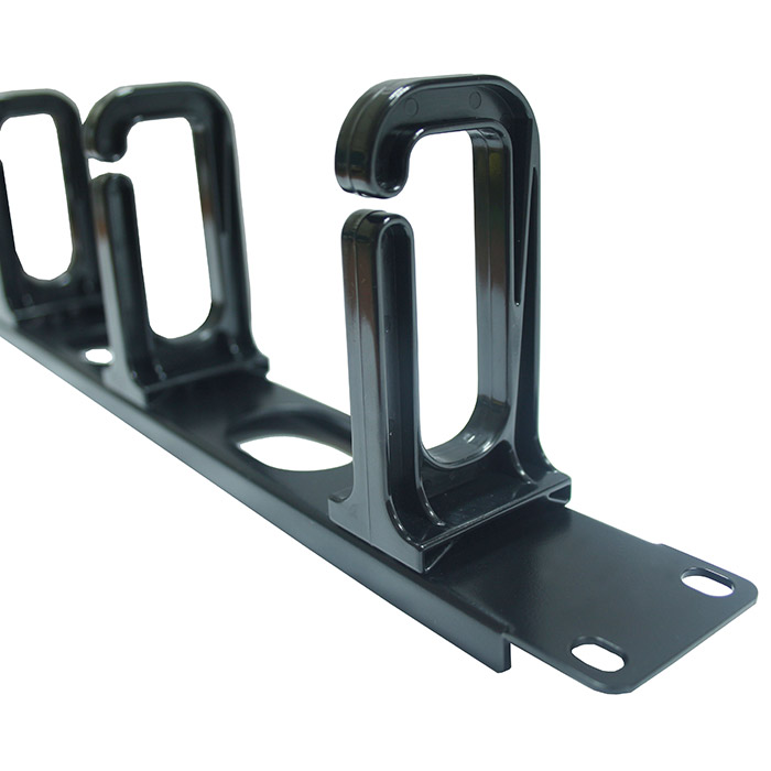 Cable Organizer (1U 4 Hangers) RJ45 Connectors & Patch Cords