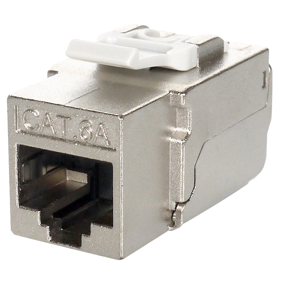 Cat 6A STP 90° 110 Punch Down RJ45 Keystone Jack Supplier EXW