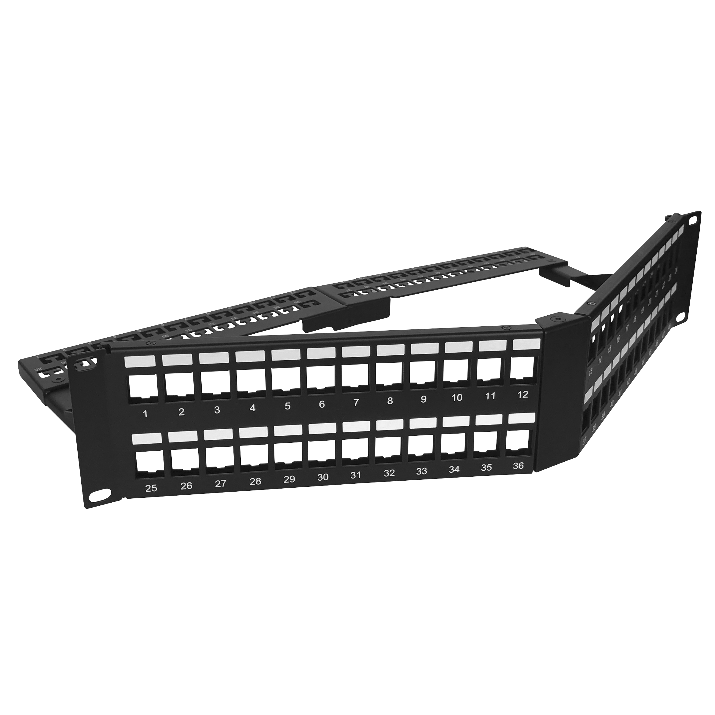 2U 48 Port UTP V-Angle RJ45 Blank Panel | RJ45 Connectors & Ethernet ...