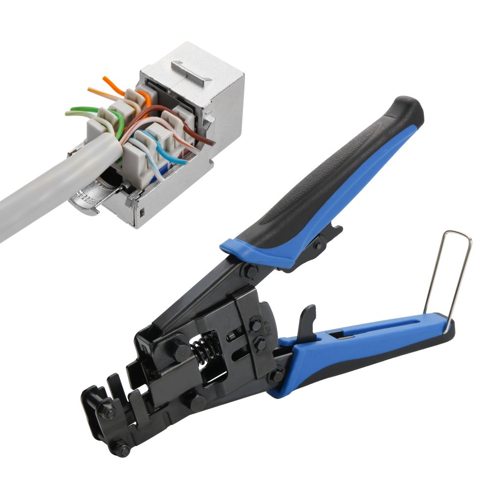 EMS RJ45 CAT6A Jack Keystone Schermato - Confezione Da 24, Profilo Sottile, Retrocompatibile Con Cat6/Cat5e - Foto 7