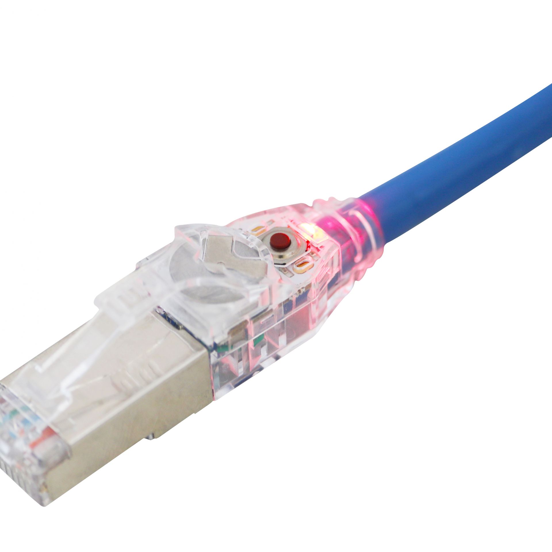 Cat.6 UTP 24 AWG LED Patch Cord Cat6 UTP 24AWG Traceable RJ45 Copper