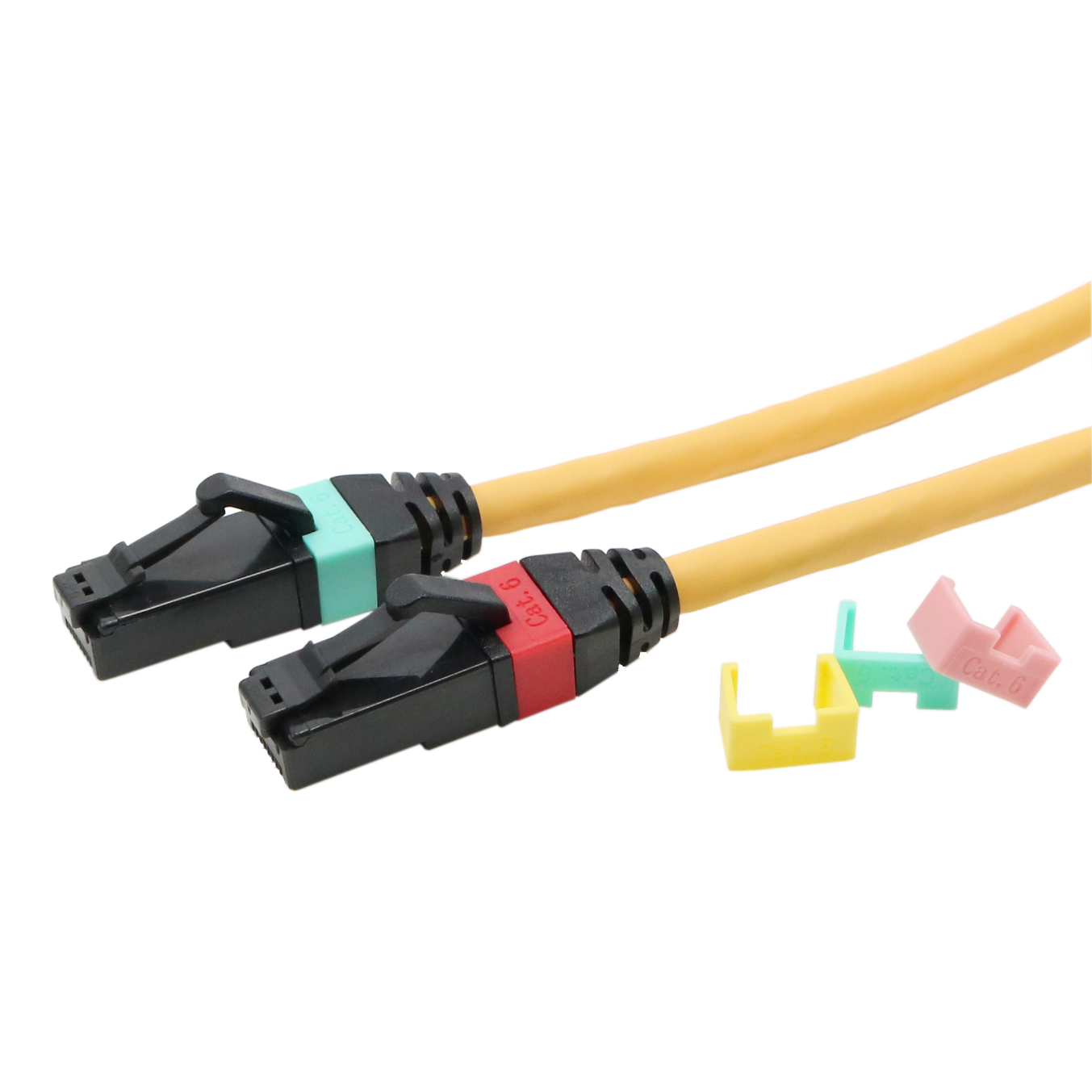 Cat. 6 UTP 24 AWG Patch Cable With Changeable ColorCoding Clips