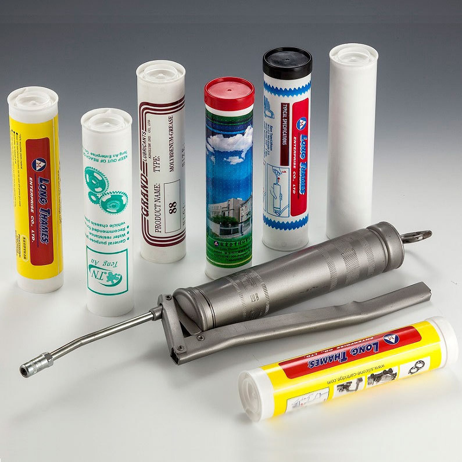 Printed Grease Cartridge Grease Cartridge, Grease Tube, Cartridge for