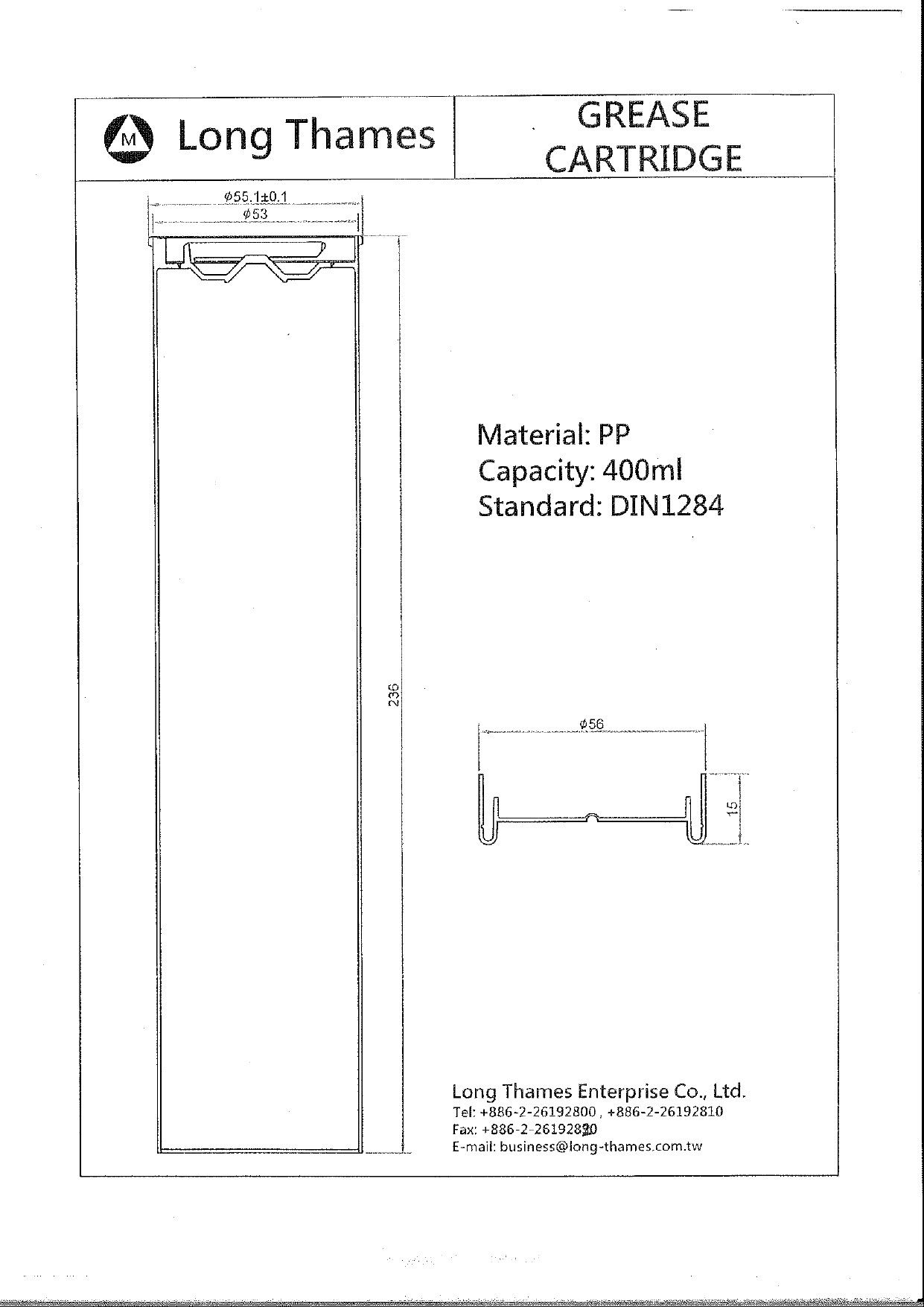 Printed Grease Cartridge Grease Cartridge, Grease Tube, Cartridge for