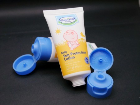 Flip Top Cap for baby protection cream tube - Flip Top Cap for baby protection cream tube