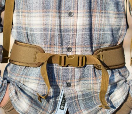 Waist adjustment straps for backpacks