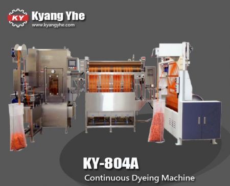 Continuous Ribbons Dyeing Machine - KY-804A Continuous Ribbons Dyeing Machine