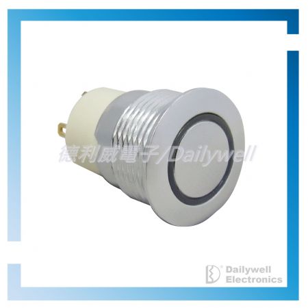 Interruptores tipo botão de pressão antivandálico de 16 mm (bloqueio) - Interruptores tipo botão de pressão antivandálico de 16 mm (bloqueio)