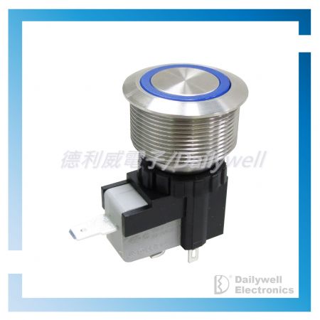 Interruptores tipo botão de pressão antivandálico de alta corrente de 25 mm - Interruptores tipo botão de pressão antivandálico de alta corrente de 25 mm