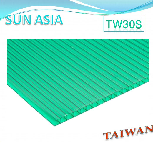 Twin Wall Polycarbonate Sheet (Green) - Twin Wall Polycarbonate Sheet (Green)
