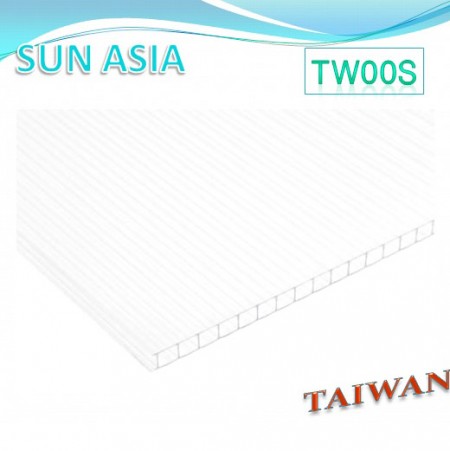 Twin Wall Polycarbonate Sheet (Clear)