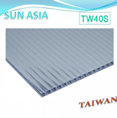 Twin Wall Polycarbonate Sheet (Gray) - Twin Wall Polycarbonate Sheet (Gray)