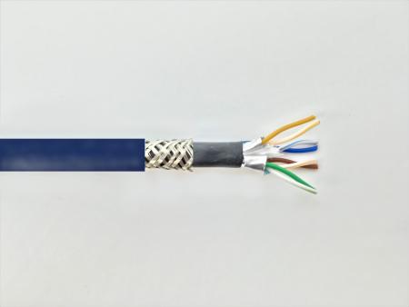 Câble LAN industriel flexible et hautement durable de catégorie 7 - Chat. 7 Double-Veste