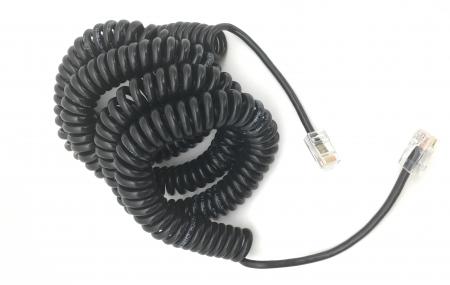 Coiled Cat. 6 Patch Cord