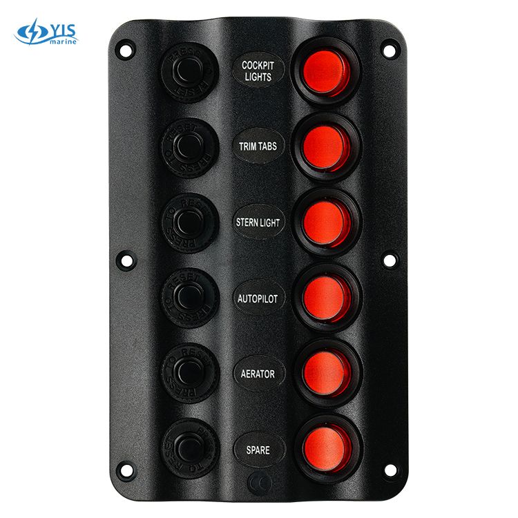 Sp1216p 6p Wave Design Switch Panel High Quality Sp1216p 6p Wave Design Switch Panel
