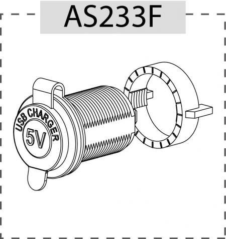 AS233 with Quick Nut and Cover Cap