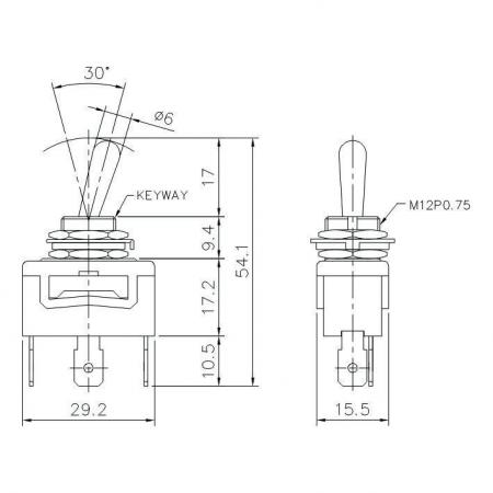 T-1327P Product Dimensions