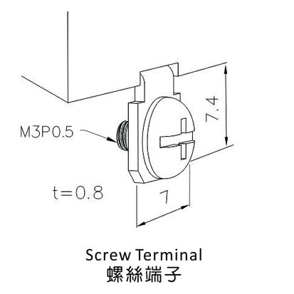  T-13 Series Screw Terminal