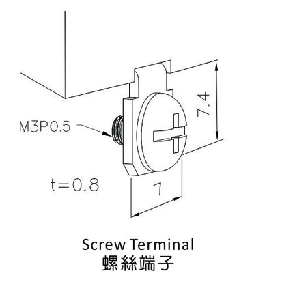 T-13 Series Screw Terminal