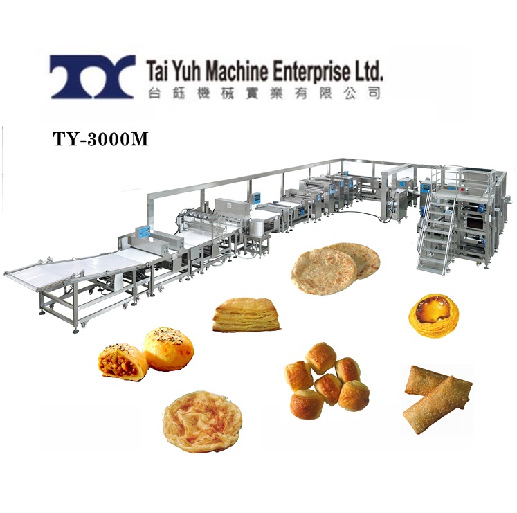 Automatic Puff Pastry machine Food Machine Manufacturing Tai Yuh
