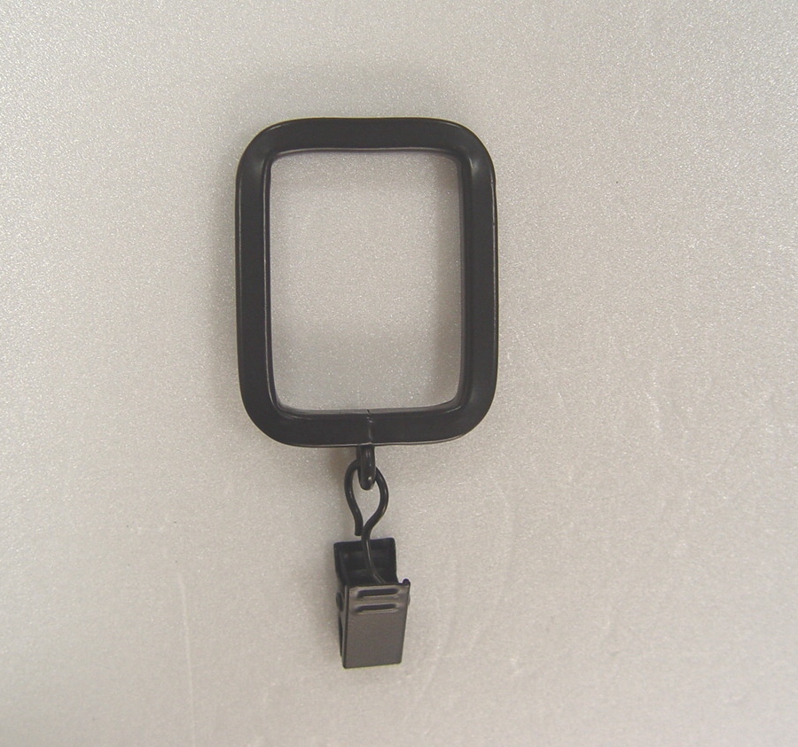 Square Iron Curtain Ring With Clip Manufacturing Cr 004 Jen Mao This Unique Clip Ring Was Designed For Square Curtain Rod The Material Of Is Iron And Size 35 26mm It Comes With Hanging